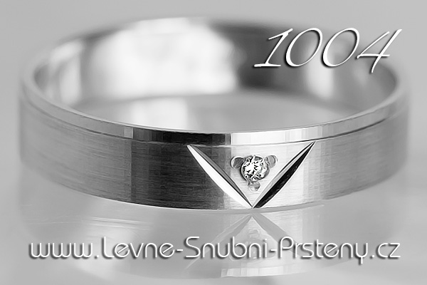 Snubní prsteny LSP 1004b bílé zlato