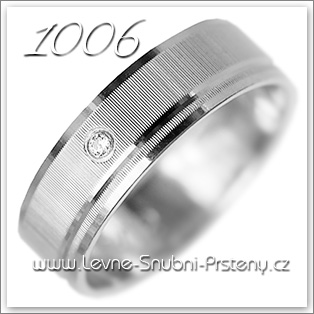 Snubní prsteny LSP 1006b bílé zlato