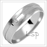 Snubní prsteny LSP 1009b bílé zlato