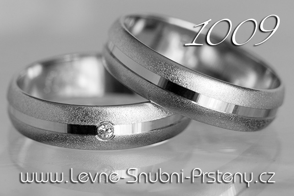 Snubní prsteny LSP 1009bz bílé zlato