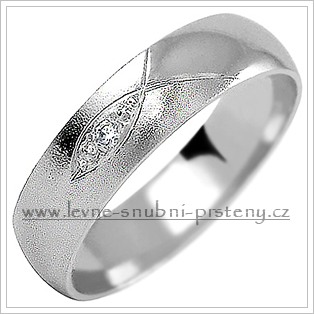 Snubní prsteny LSP 1020b bílé zlato