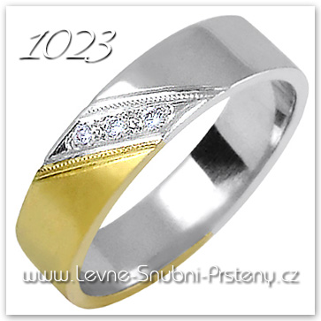 Snubní prsteny LSP 1023 kombinované zlato