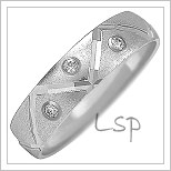 Snubní prsteny LSP 1026b bílé zlato