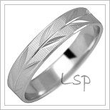Snubní prsteny LSP 1028b bílé zlato