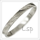 Snubní prsteny LSP 1033b bílé zlato