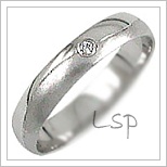 Snubní prsteny LSP 1034b bílé zlato
