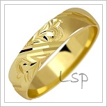 Snubní prsteny LSP 1043 žluté zlato
