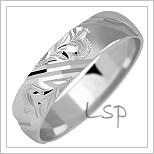 Snubní prsteny LSP 1043b bílé zlato