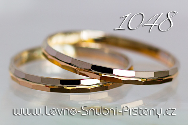Snubní prsteny LSP 1048 kombinované zlato