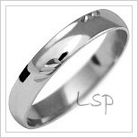 Snubní prsteny LSP 1050b bílé zlato