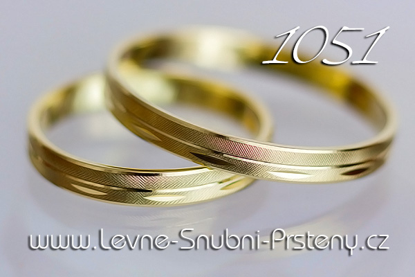 Snubní prsteny LSP 1051 žluté zlato