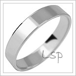 Snubní prsteny LSP 1062b bílé zlato