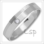 Snubní prsteny LSP 1063bz bílé zlato