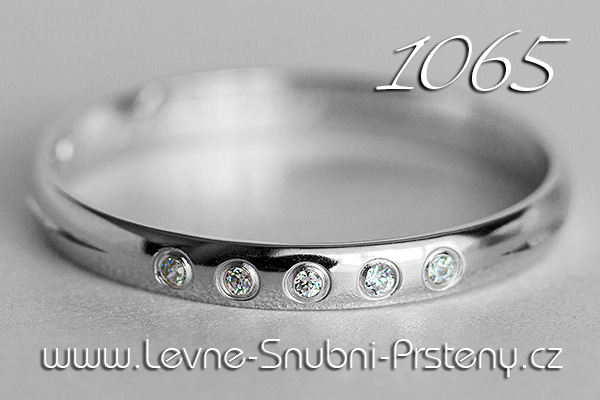 Snubní prsteny LSP 1065bz bílé zlato