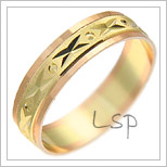 Snubní prsteny LSP 1069 kombinované zlato