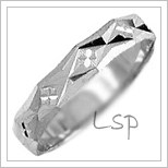 Snubní prsteny LSP 1071b bílé zlato