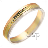 Snubní prsteny LSP 1074 kombinované zlato