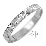 Snubní prsteny LSP 1077b bílé zlato