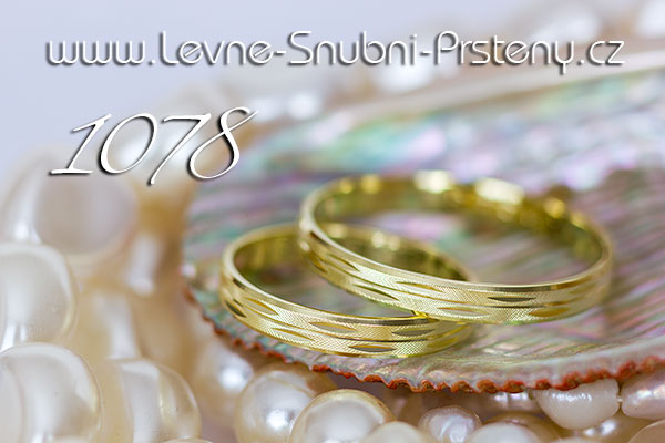 Snubní prsteny LSP 1078 žluté zlato