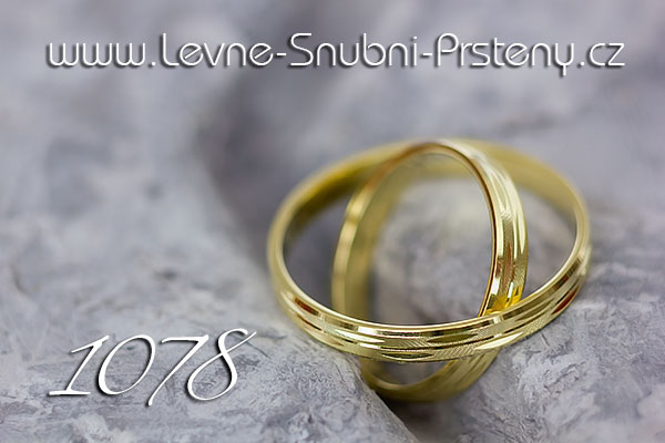 Snubní prsteny LSP 1078 žluté zlato
