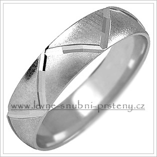 Snubní prsteny LSP 1079b bílé zlato