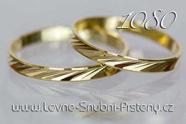 Snubní prsteny LSP 1080 žluté zlato