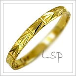 Snubní prsteny LSP 1081 žluté zlato
