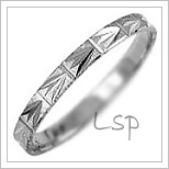 Snubní prsteny LSP 1081b bílé zlato