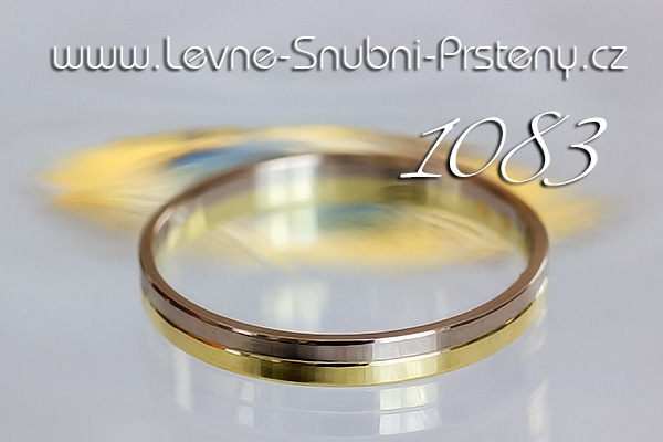 Snubní prsteny LSP 1083 kombinované zlato