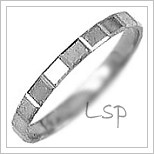 Snubní prsteny LSP 1090b bílé zlato