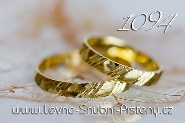Snubní prsteny LSP 1094 žluté zlato