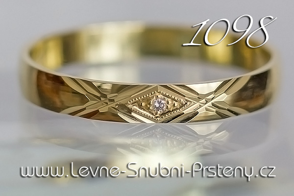 Snubní prsteny LSP 1098 žluté zlato
