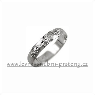 Snubní prsteny LSP 1103b bílé zlato