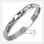 Snubní prsteny LSP 1116b bílé zlato
