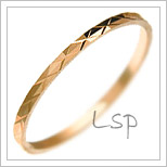 Snubní prsteny LSP 1124 červené zlato