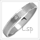Snubní prsteny LSP 1127b bílé zlato