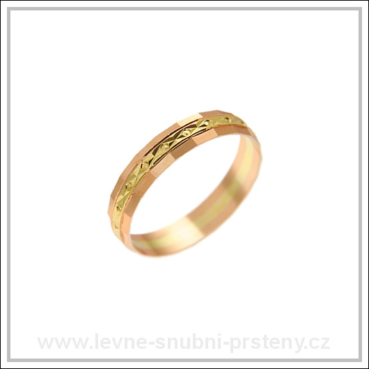 Snubní prsteny LSP 1133 kombinované zlato
