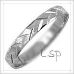 Snubní prsteny LSP 1144b bílé zlato