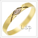 Snubní prsteny LSP 1150 žluté zlato