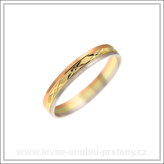 Snubní prsteny LSP 1152 kombinované zlato