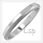 Snubní prsteny LSP 1153b bílé zlato
