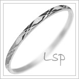 Snubní prsteny LSP 1156 bílé zlato