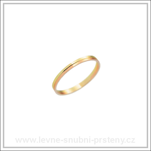 Snubní prsteny LSP 1160 kombinované zlato