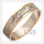 Snubní prsteny LSP 1162 kombinované zlato