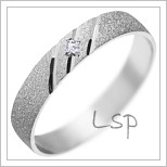 Snubní prsteny LSP 1167 bílé zlato