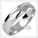 Snubní prsteny LSP 1170bz bílé zlato