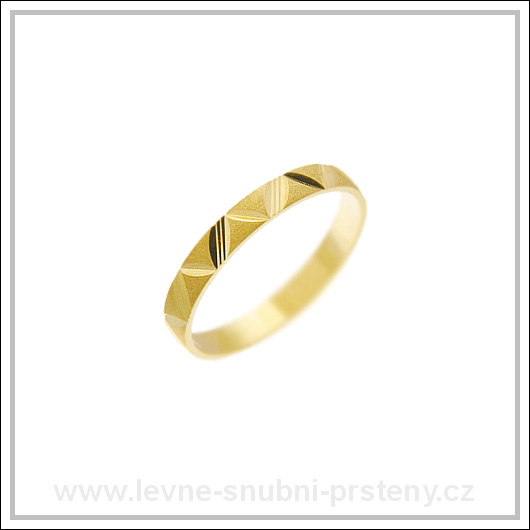 Snubní prsteny LSP 1176 žluté zlato