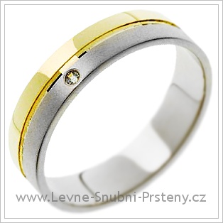 Snubní prsteny LSP 1187 kombinované zlato