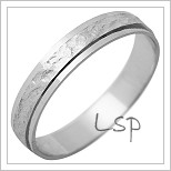 Snubní prsteny LSP 1188 bílé zlato