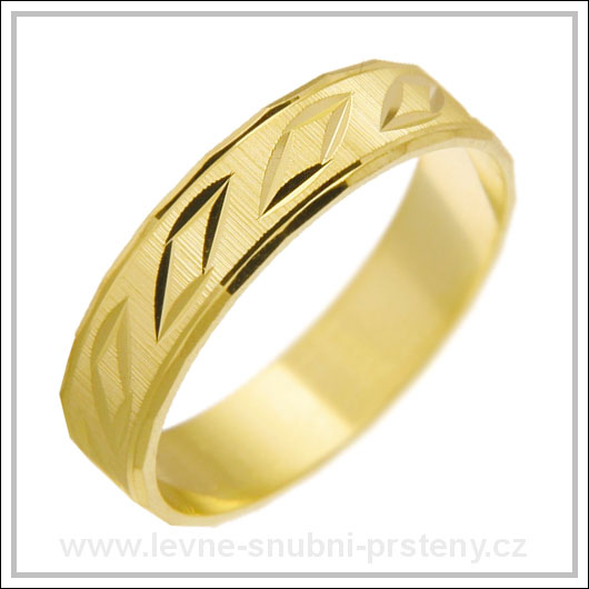 Snubní prsteny LSP 1189 žluté zlato